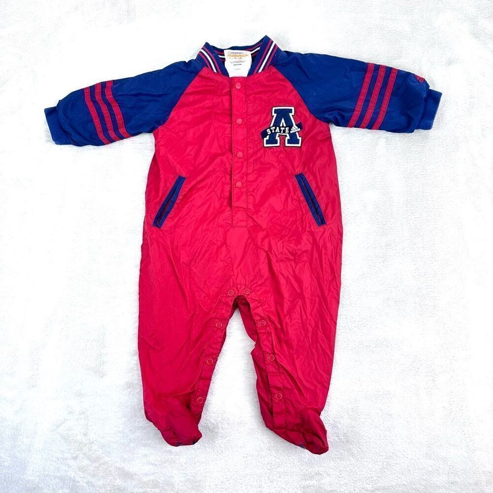 Vintage 90s ARIZONA STATE‎ adidas Onesie Large (6-9 mo) Nylon Windbreaker Lined